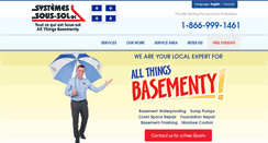 Desktop Screenshot of basementsystemsquebec.com